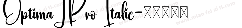 OptimaLPro Italic字体转换